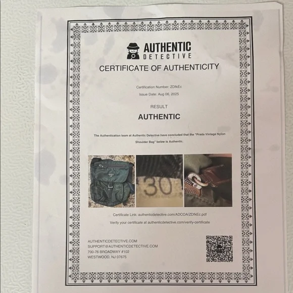 Prada Dark Green Nylon Messenger Bag - Picture 5 of 10